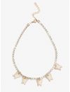 YouBella Gold-Toned & White Gold-Plated Butterfly Necklace